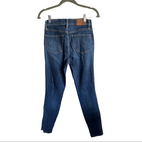 Madewell 10" High-Rise Skinny Jeans in Danny Wash: TENCEL™ Denim Edition Sz 26 - Picture 10 of 13